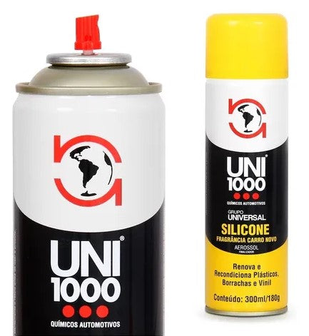 Silicone Spray 300 ml Fragrância Carro Novo UNI1000