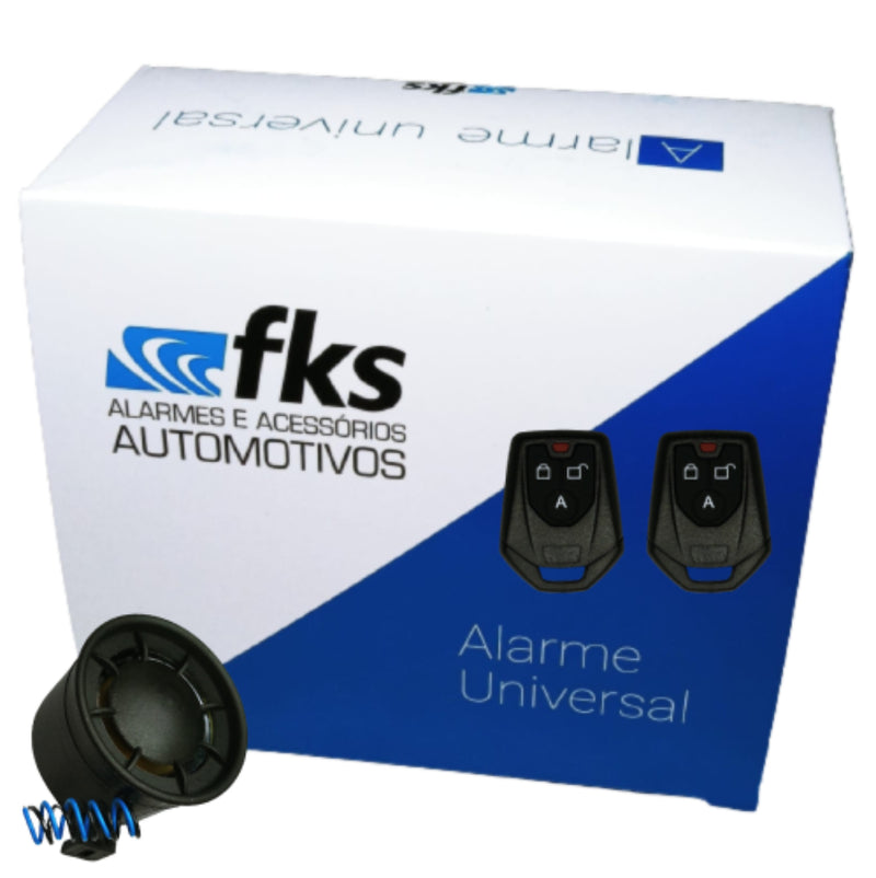 Alarme Automotivo Universal FKS Completo com bloqueador